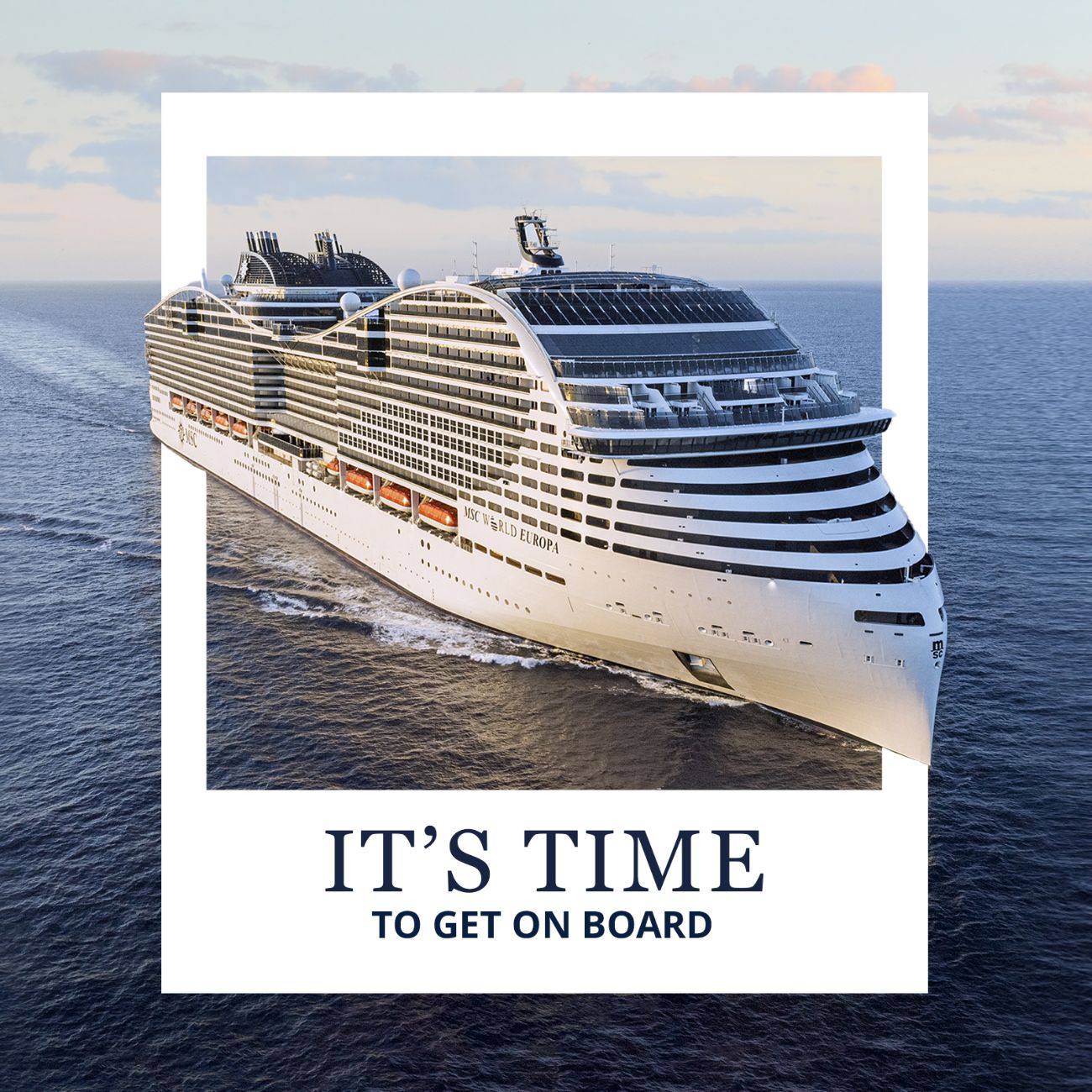 IT'S TIME TO GET ON BOARD