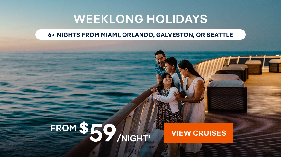 6+ Nights From Miami, Orlando, Galveston, or Seattle - View Cruises