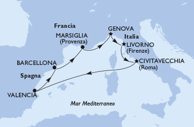 Norway | • MOLDE FJORD | • HELLESYLT/GEIRANGER | • BERGEN | North Sea | Denmark | • COPENHAGEN | • WARNEMUNDE (Berlin) Germany